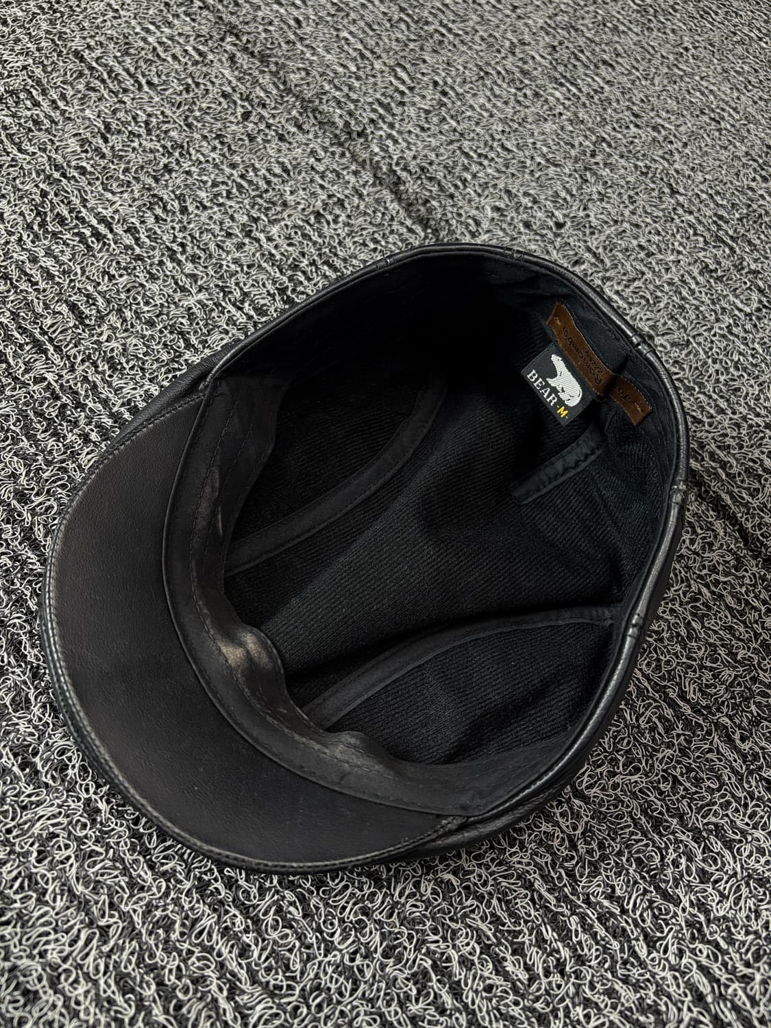 아카이브 빈티지 카우하이드 레더 헌팅캡 1640 상품이미지6