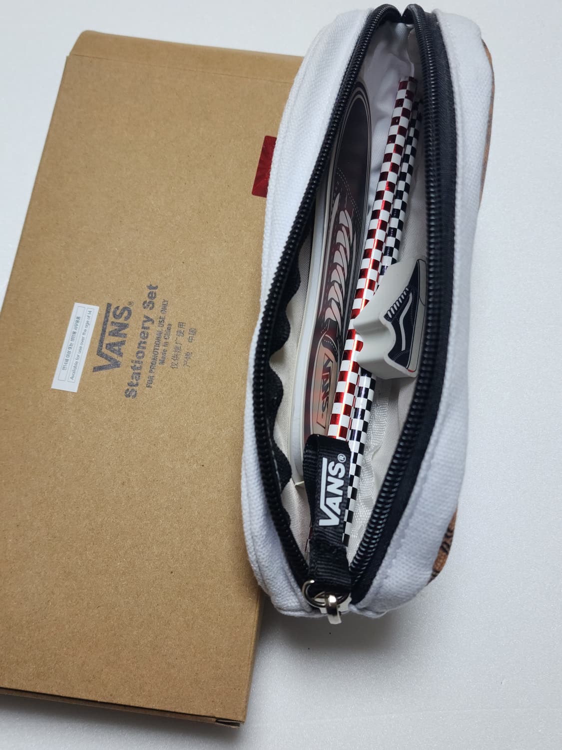 반스 신발 모양 필통 세트 새상품 상품이미지2