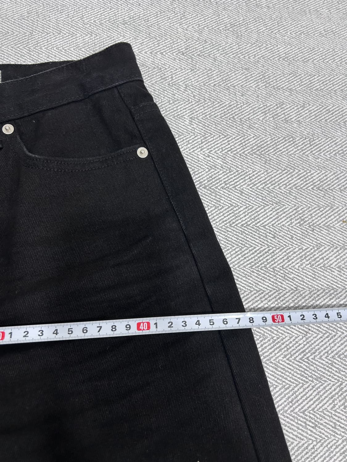 노티아 Notia 부츠컷 블랙 데님팬츠 청바지 S 상품이미지10