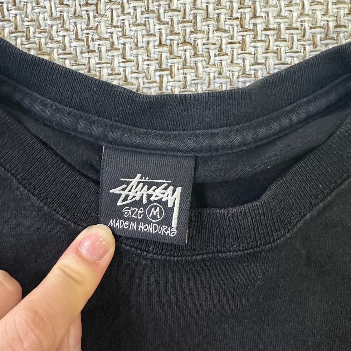 M 빈티지 블랙 반팔티 0417D 상품이미지2