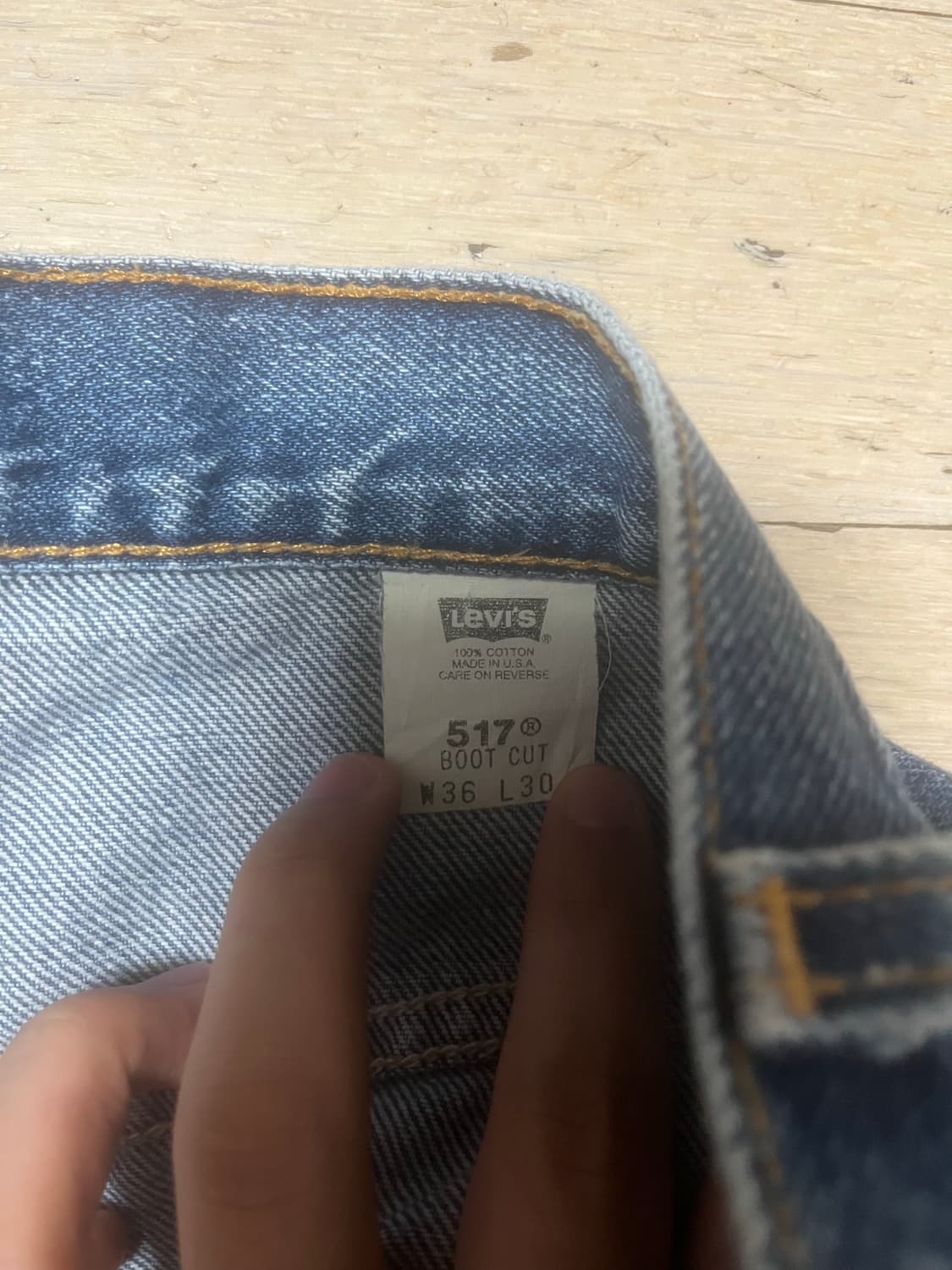 빈티지 리바이스 517 부츠컷 데님 (W36 L30) 상품이미지4