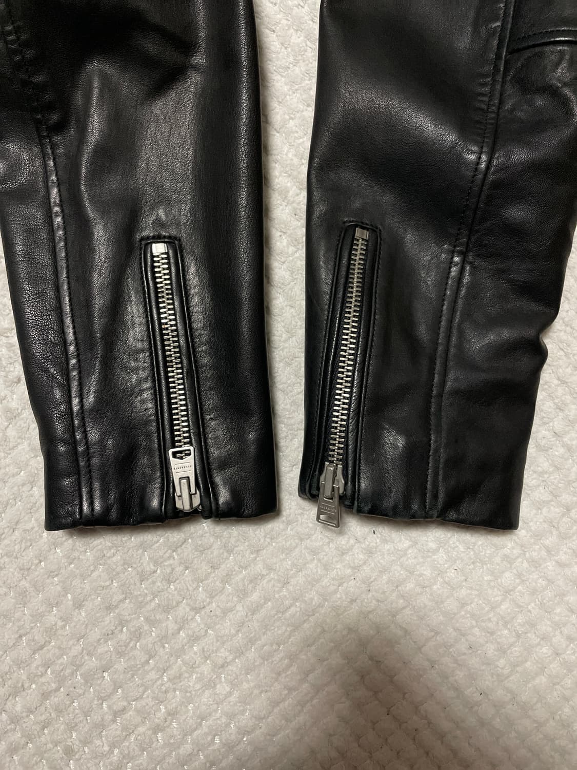 ALL SAINTS 웨스턴 무드 밀로 바이커 램스킨 양가죽 레더 자켓 상품이미지6