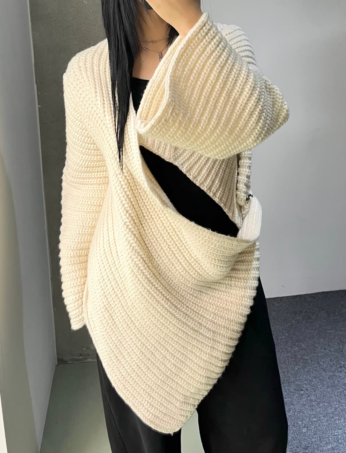 스텔라 매카트니 드레이프 랩 가디건 상품이미지2