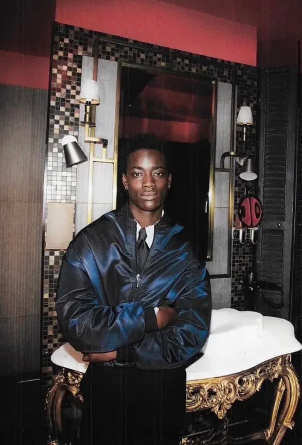 [54] 발렌시아가 17시즌 봄버 블랙 (로고X) 상품이미지4