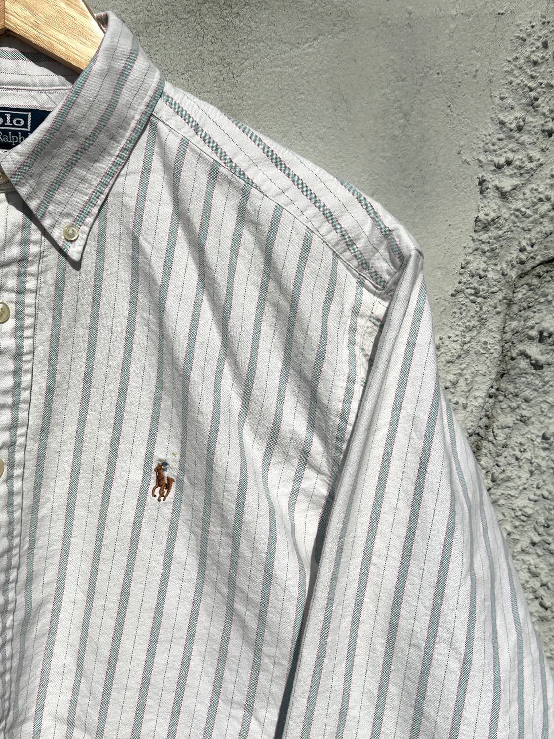 [XL] 폴로 랄프로렌 스트라이프 옥스포드 셔츠 b 상품이미지4