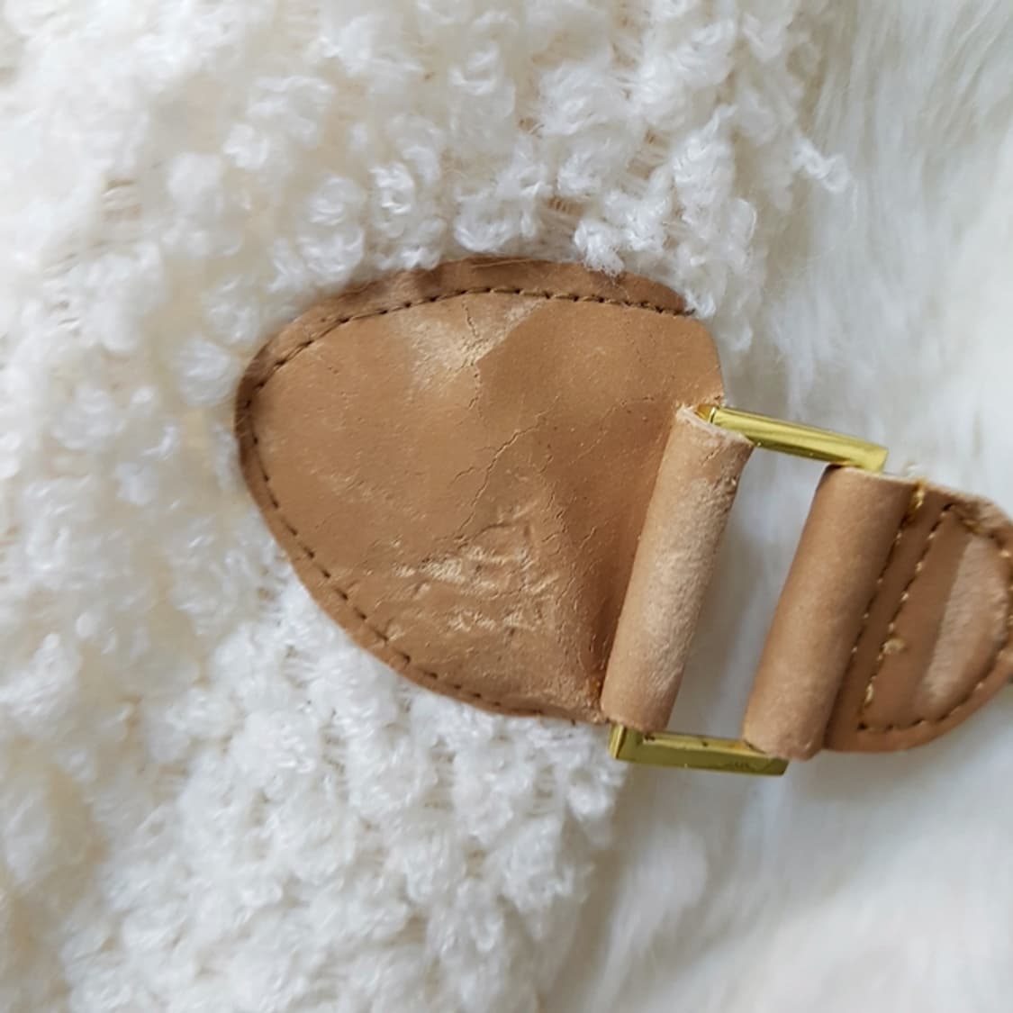 CECIL McBEE 후리스 더플 후드 코트 아이보리 상품이미지4