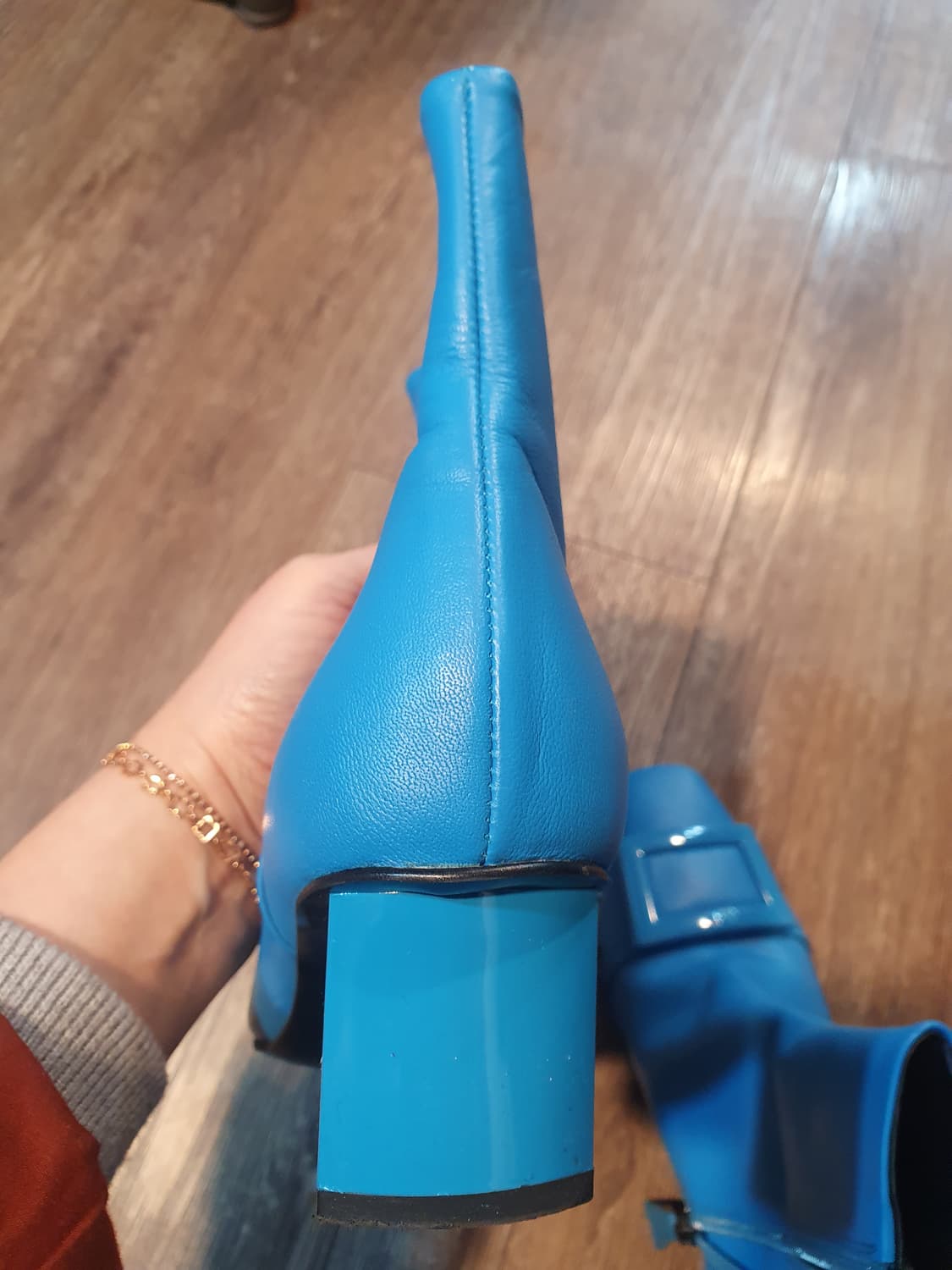 나무하나 파란색 앵클 부츠 240mm 상품이미지5