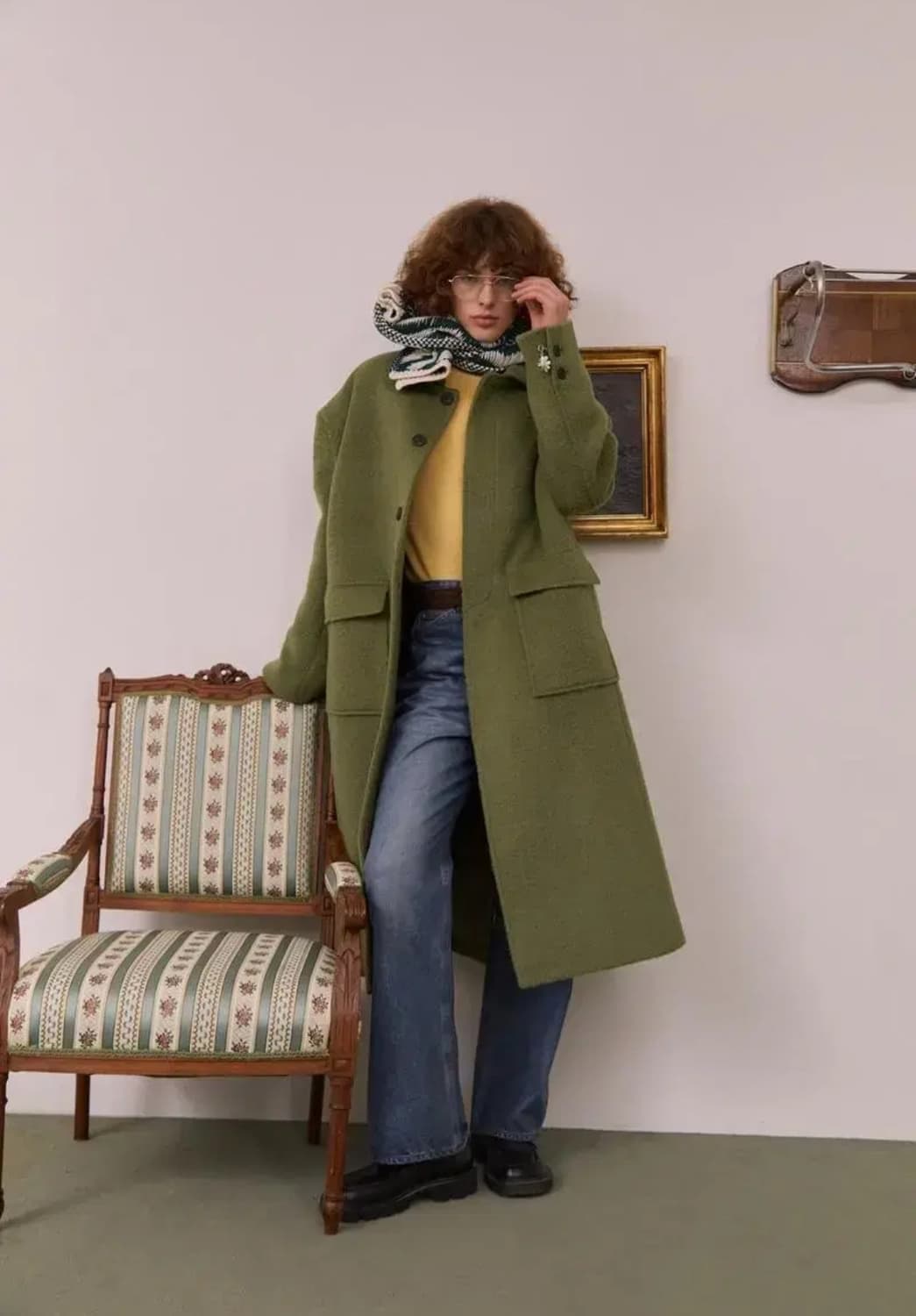 STU - 알파카 맥코트 그린 (L) 상품이미지1