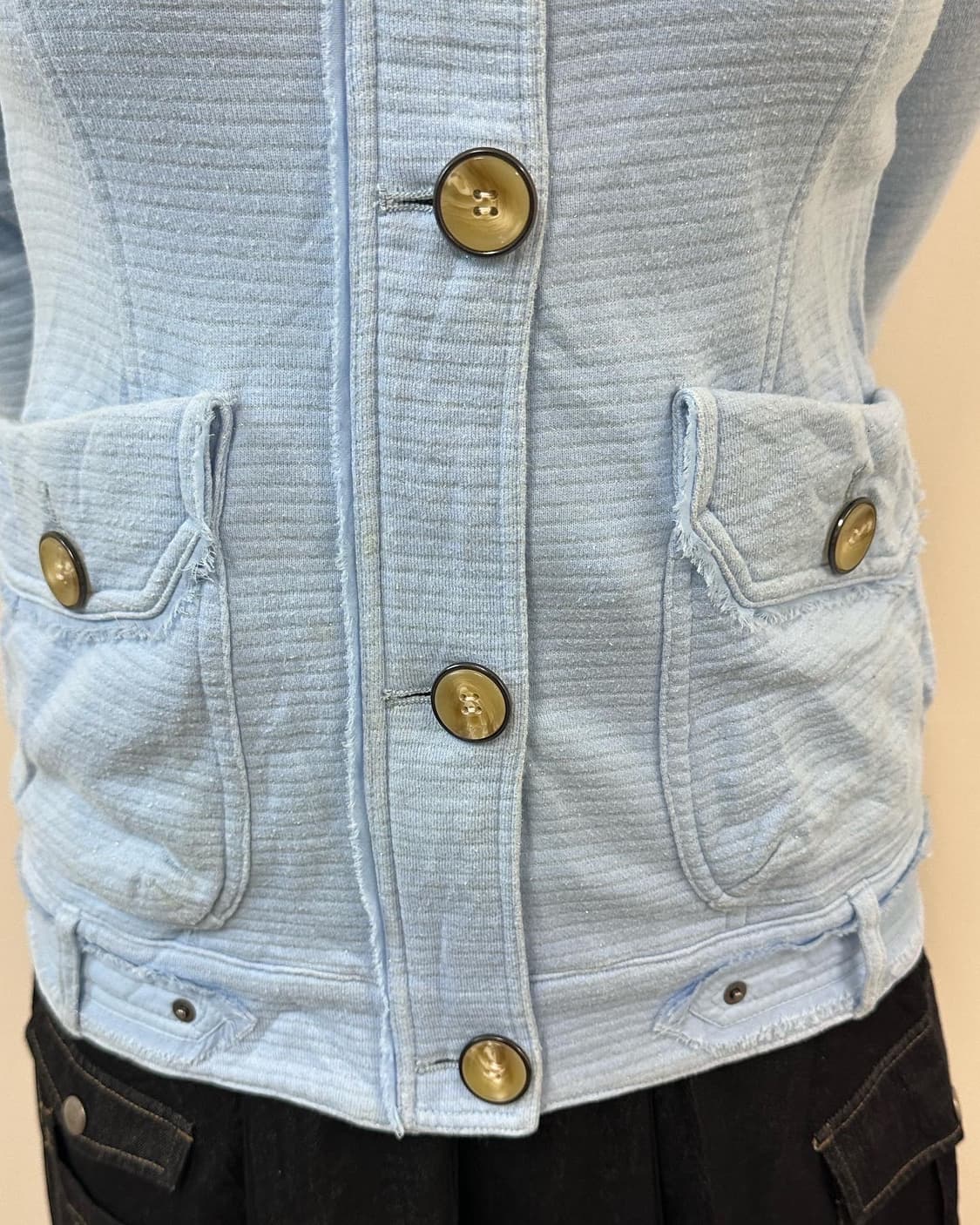 baby blue glitter zip-up 상품이미지2