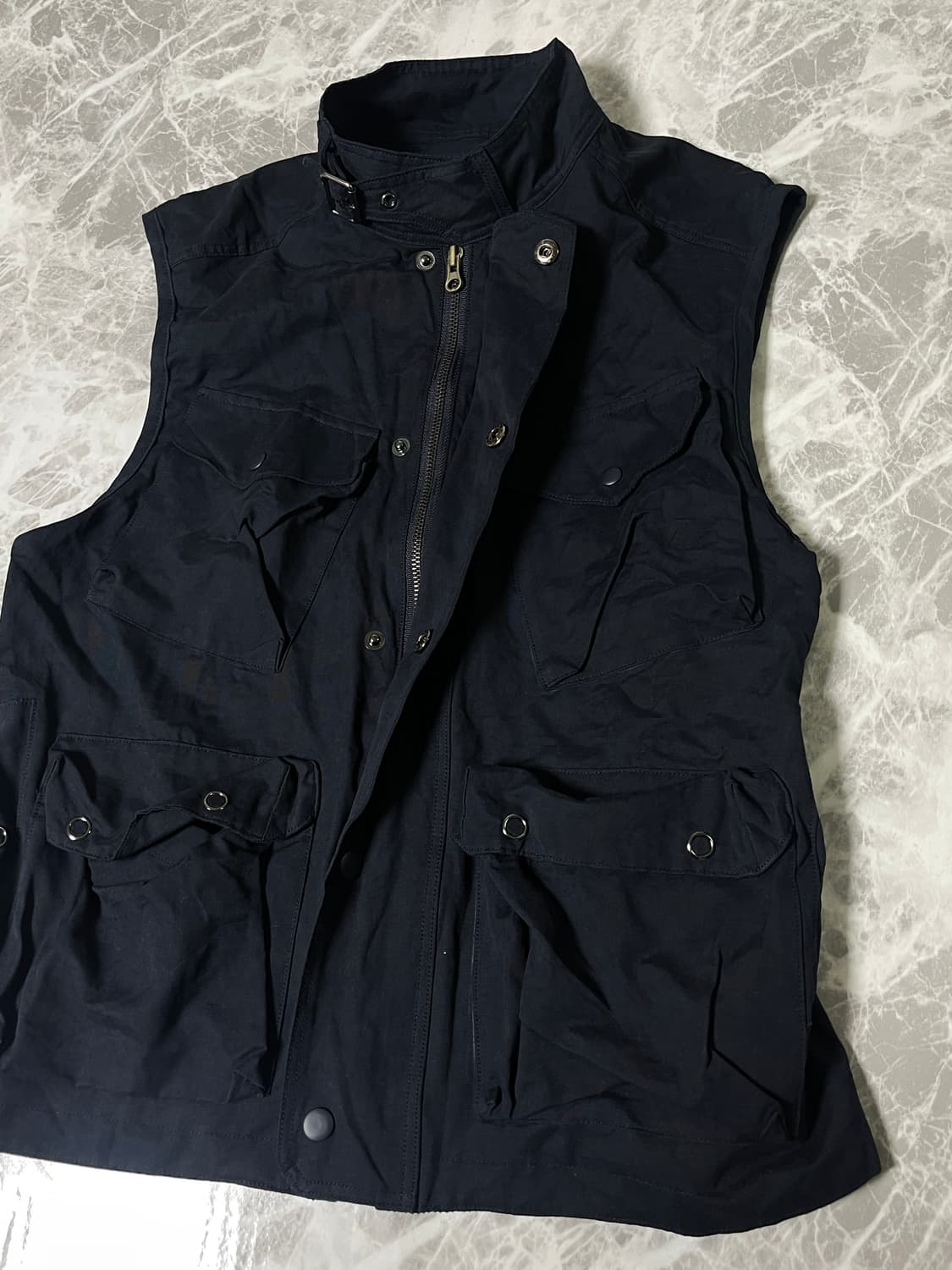 highneck zip up vest 상품이미지4