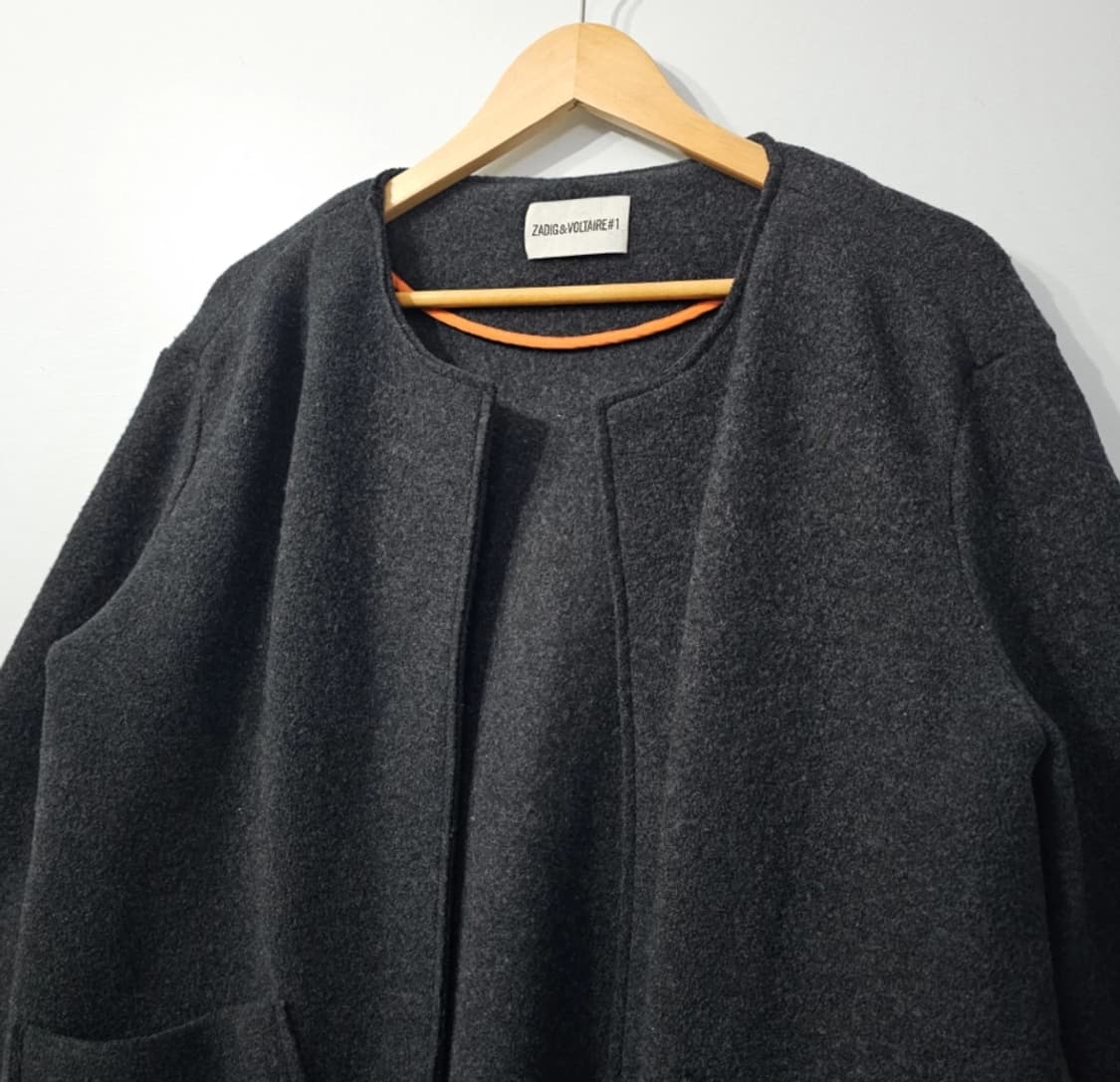 자딕앤볼테르 JOEL BW 메리노 울 코트 오버핏 F 상품이미지5