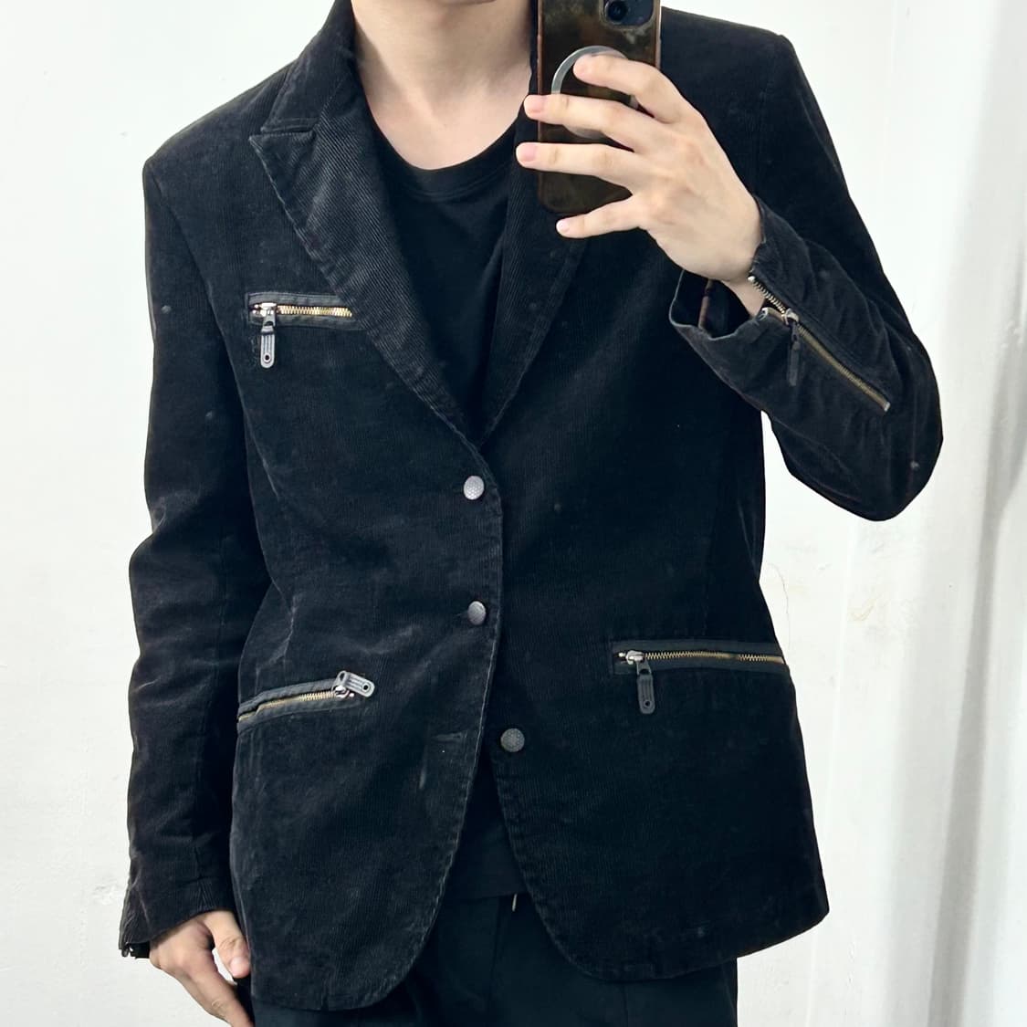 디젤 코듀로이 벨루어 테크니컬 블레이저 자켓 상품이미지2