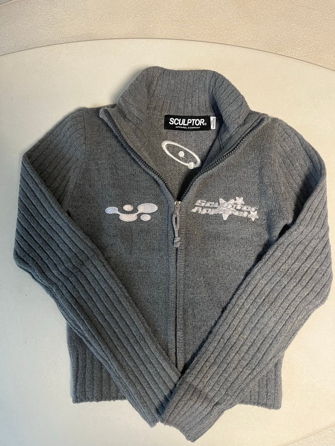 스컬프터 여성 니트 집업 2way 새상품 상품이미지3