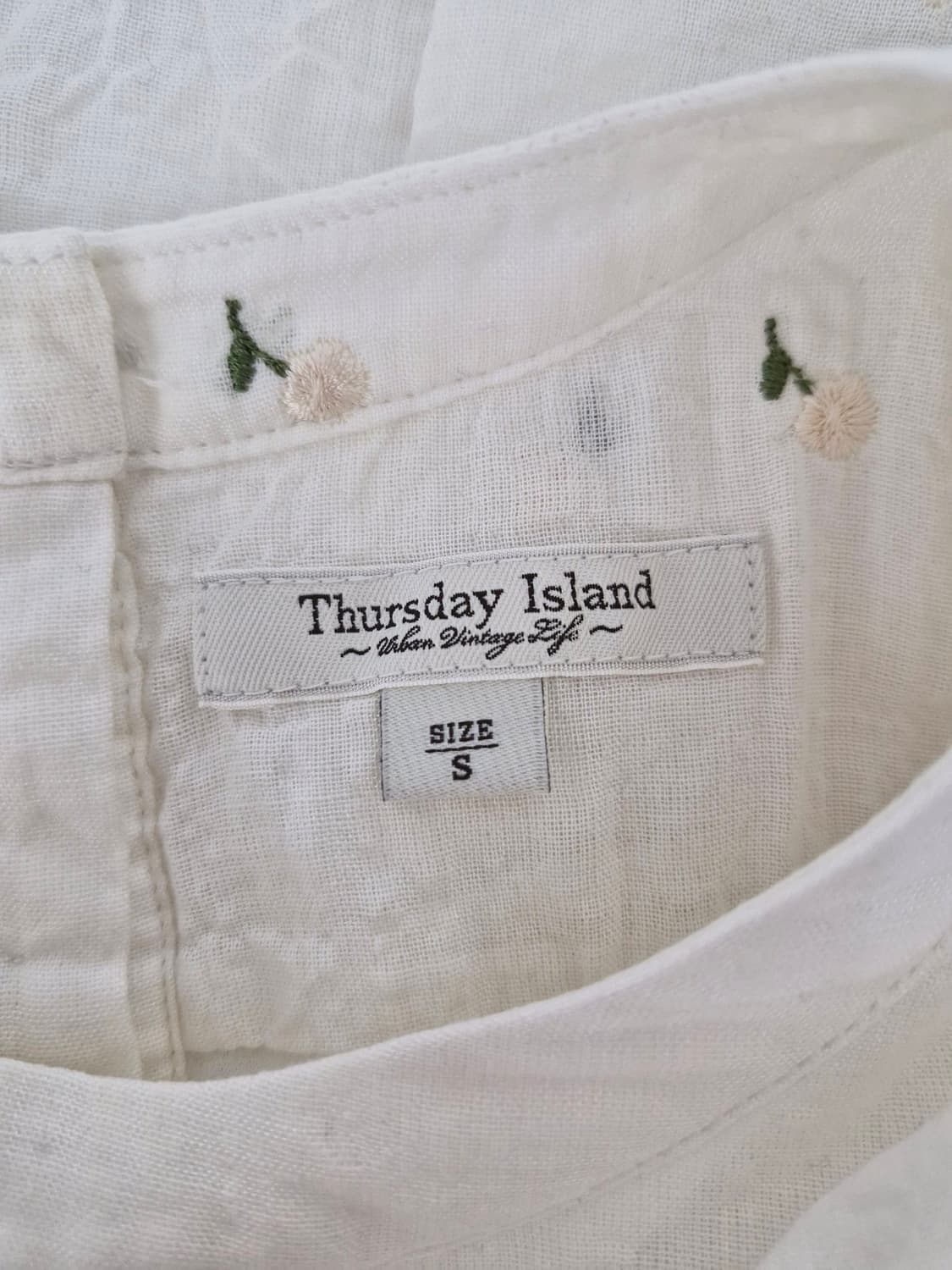 썰스데이아일랜드(Thursday Island)벌룬 소매 자수 원피스 상품이미지7