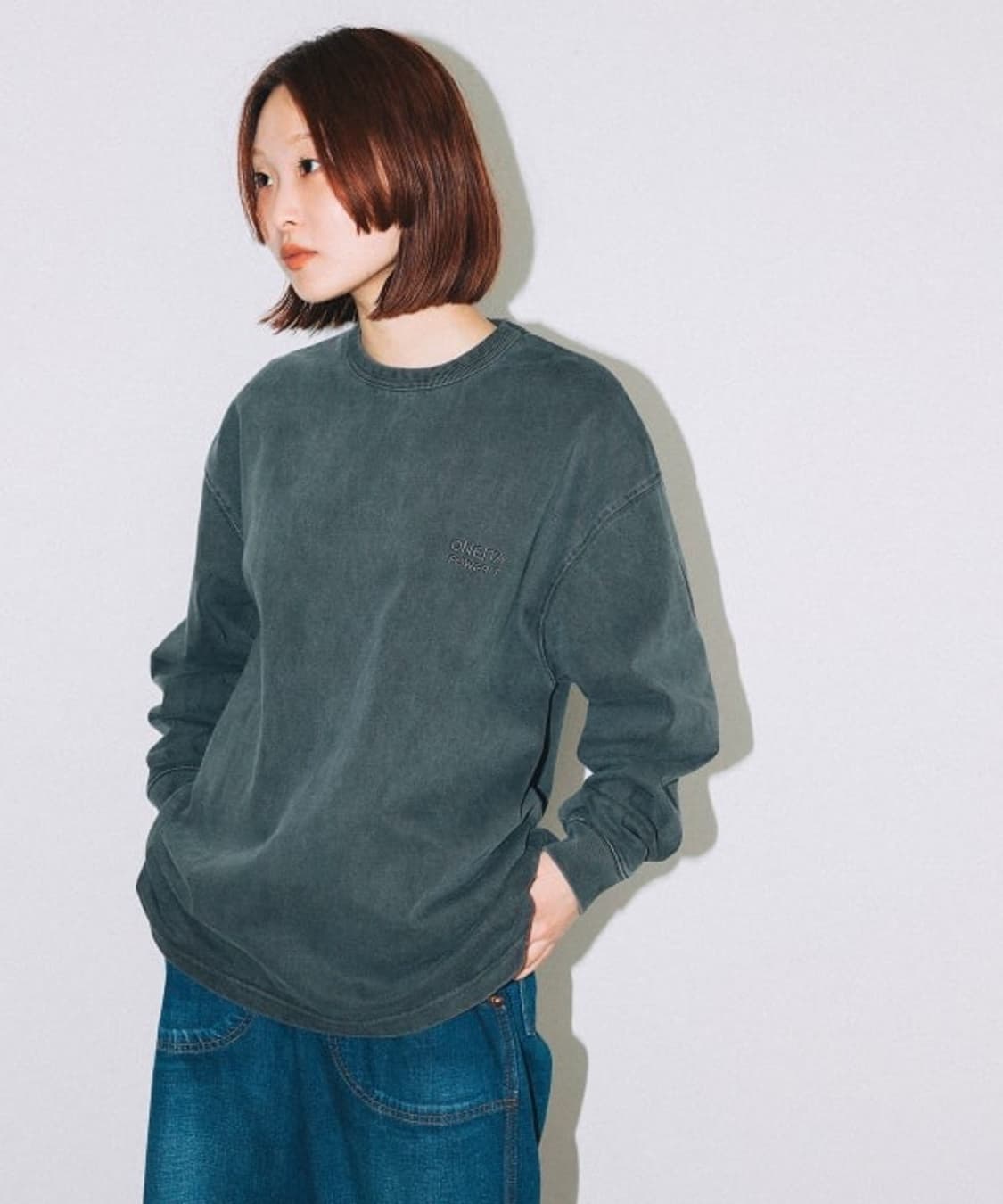 Oneita x beams 피그먼트워싱 티셔츠 상품이미지8