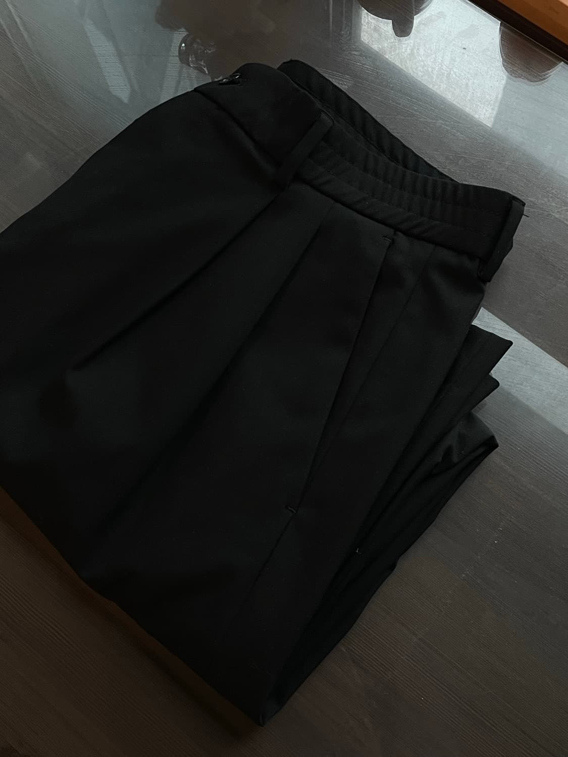 (L) ZARA 자라 투턱 핀턱 와이드 슬랙스 팬츠 판매 상품이미지8