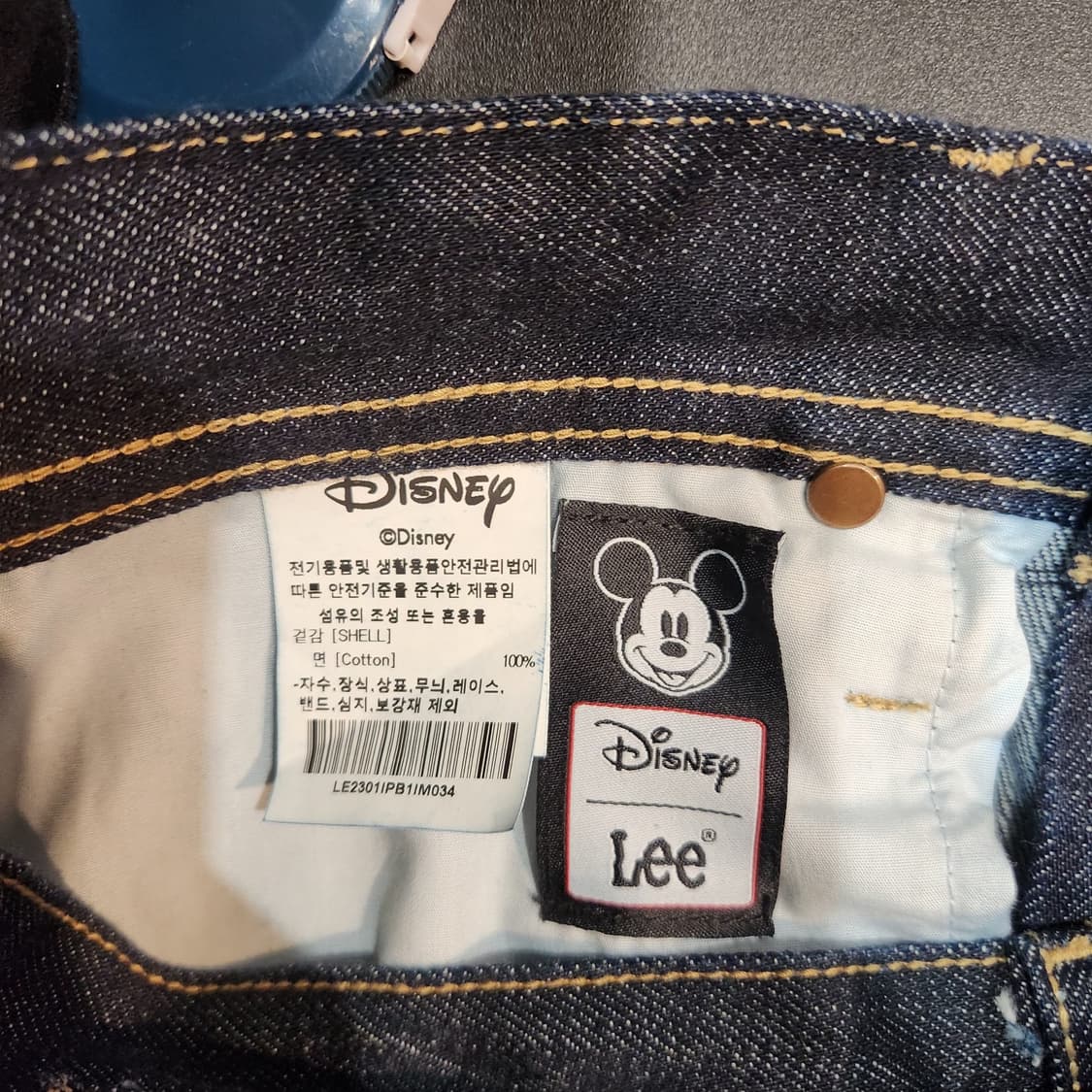 Disney × Lee 생지 데님 팬츠 (34) 상품이미지4