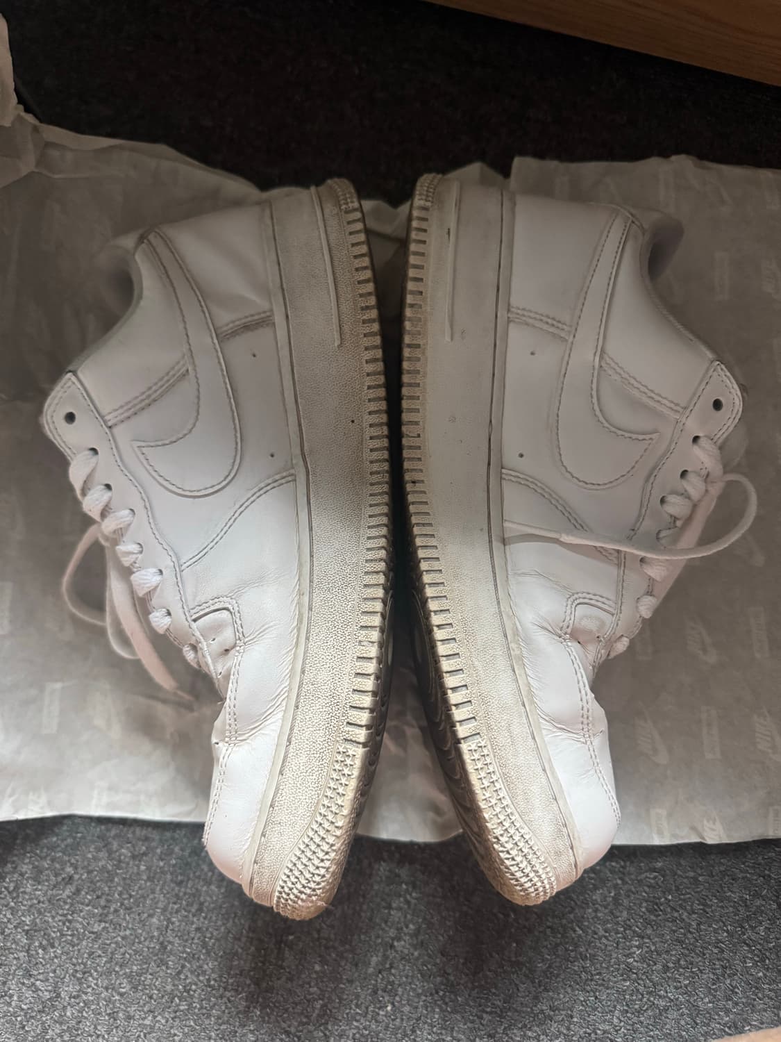 나이키 슈프림에어포스1 로우 화이트 270 (슈프림포스) 상품이미지4