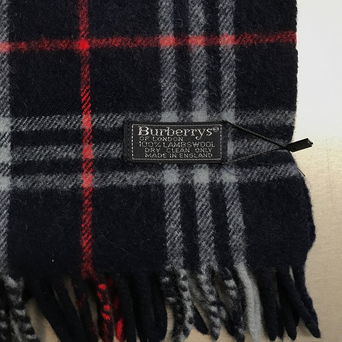 버버리 정품 램스울 머플러 네이비 상품이미지4