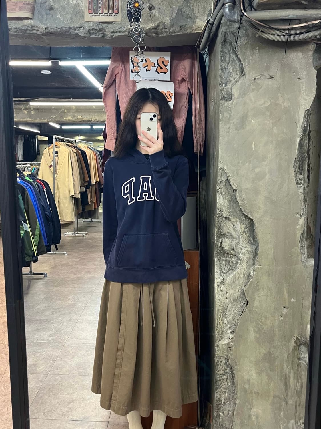 갭 후드티 네이비 M #csz3156 상품이미지2