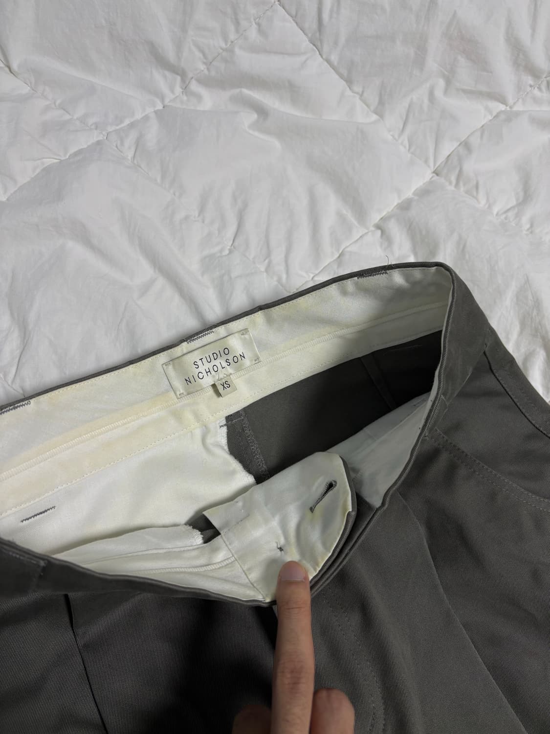 [XS] 스튜디오니콜슨 볼륨팬츠 리드 상품이미지4