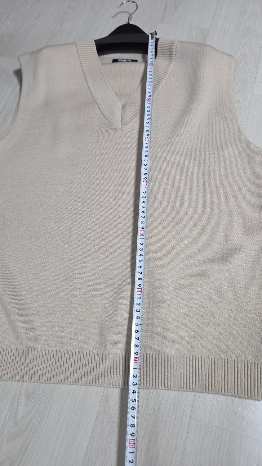 (착샷) 드로우핏 니트 베스트 오버핏 상품이미지7