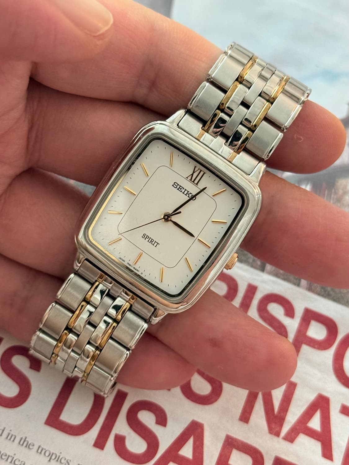 Seiko 세이코 SPRIT 콤비 스퀘어 쿼츠 상품이미지3