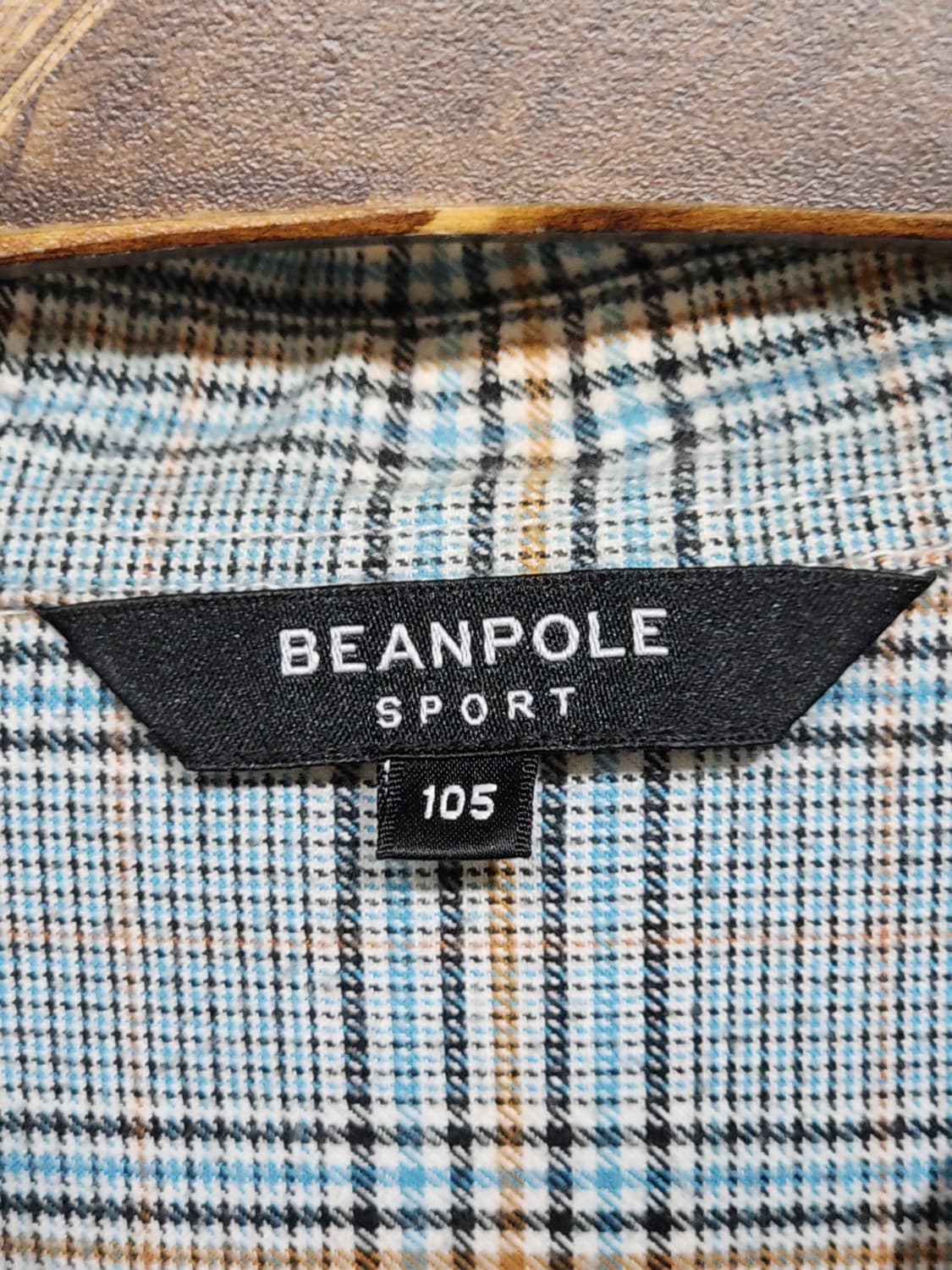 (100) 빈폴 남방 체크 셔츠 포켓 캐주얼  상품이미지3