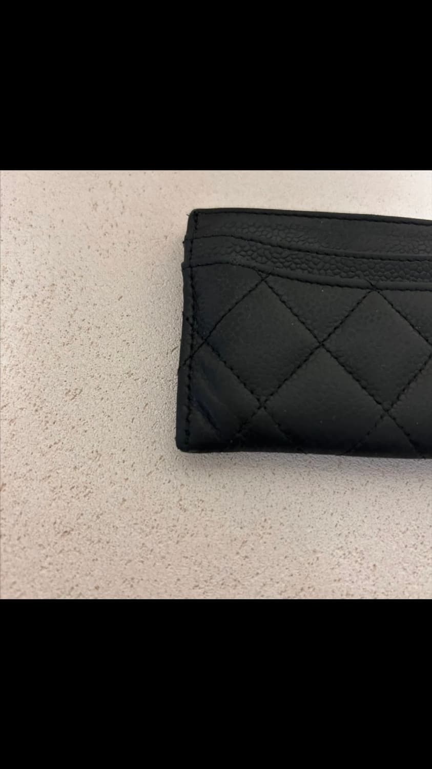샤넬 카드지갑 블랙 금장 상품이미지6