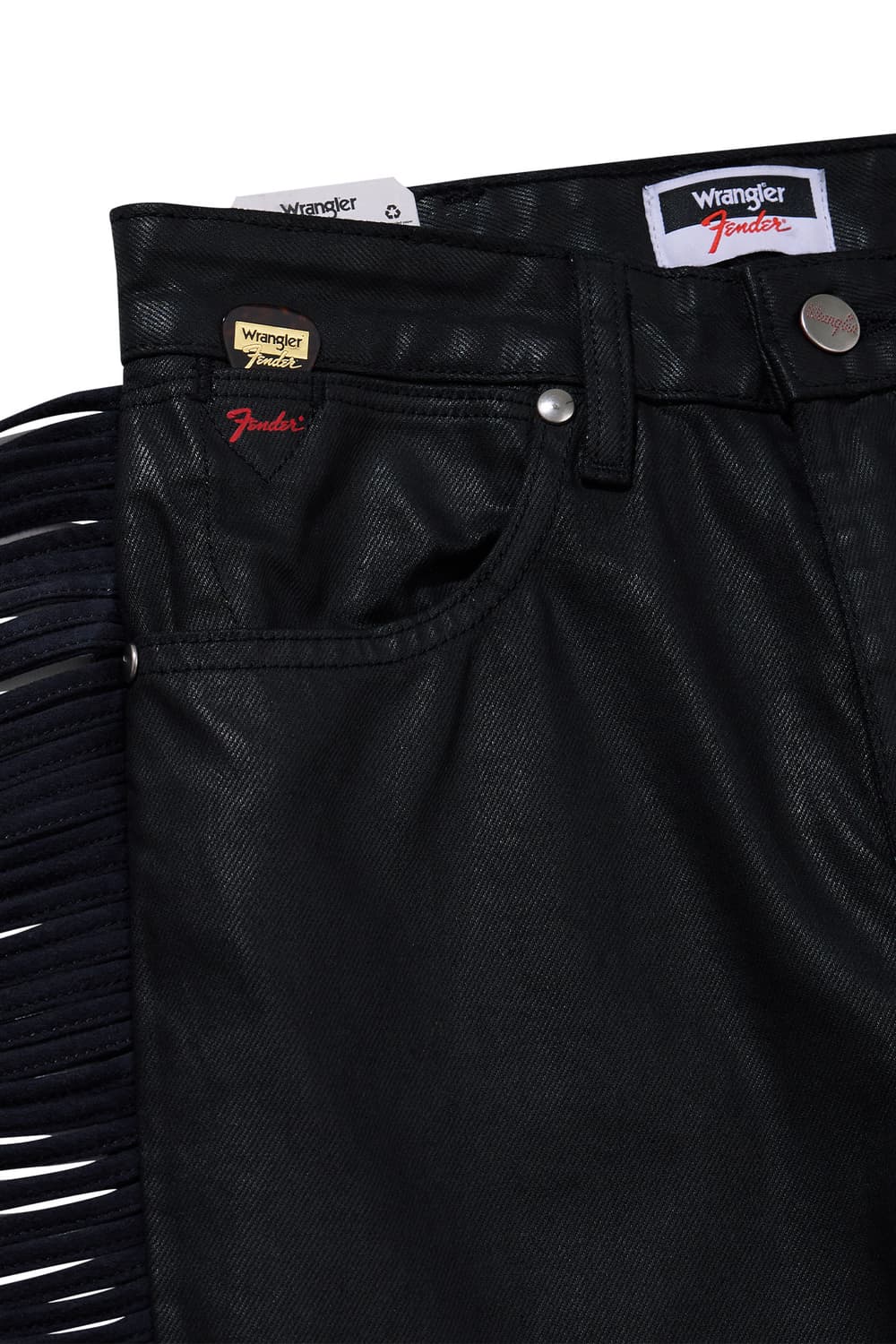 랭글러 X 펜더 웨스트워드 프린지팬츠 블랙  상품이미지4