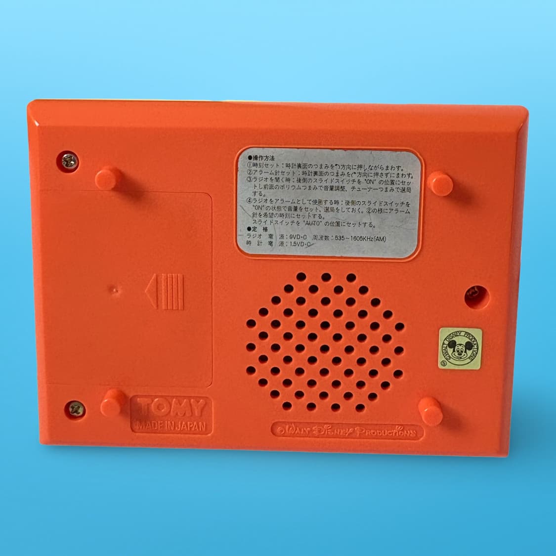 Rare) TOMY 80’s 미키마우스 라디오시계 상품이미지4