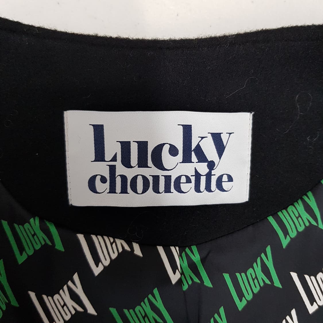 럭키슈에뜨 2022 라운드넥 캐시미어 롱코트 36사이즈 상품이미지7