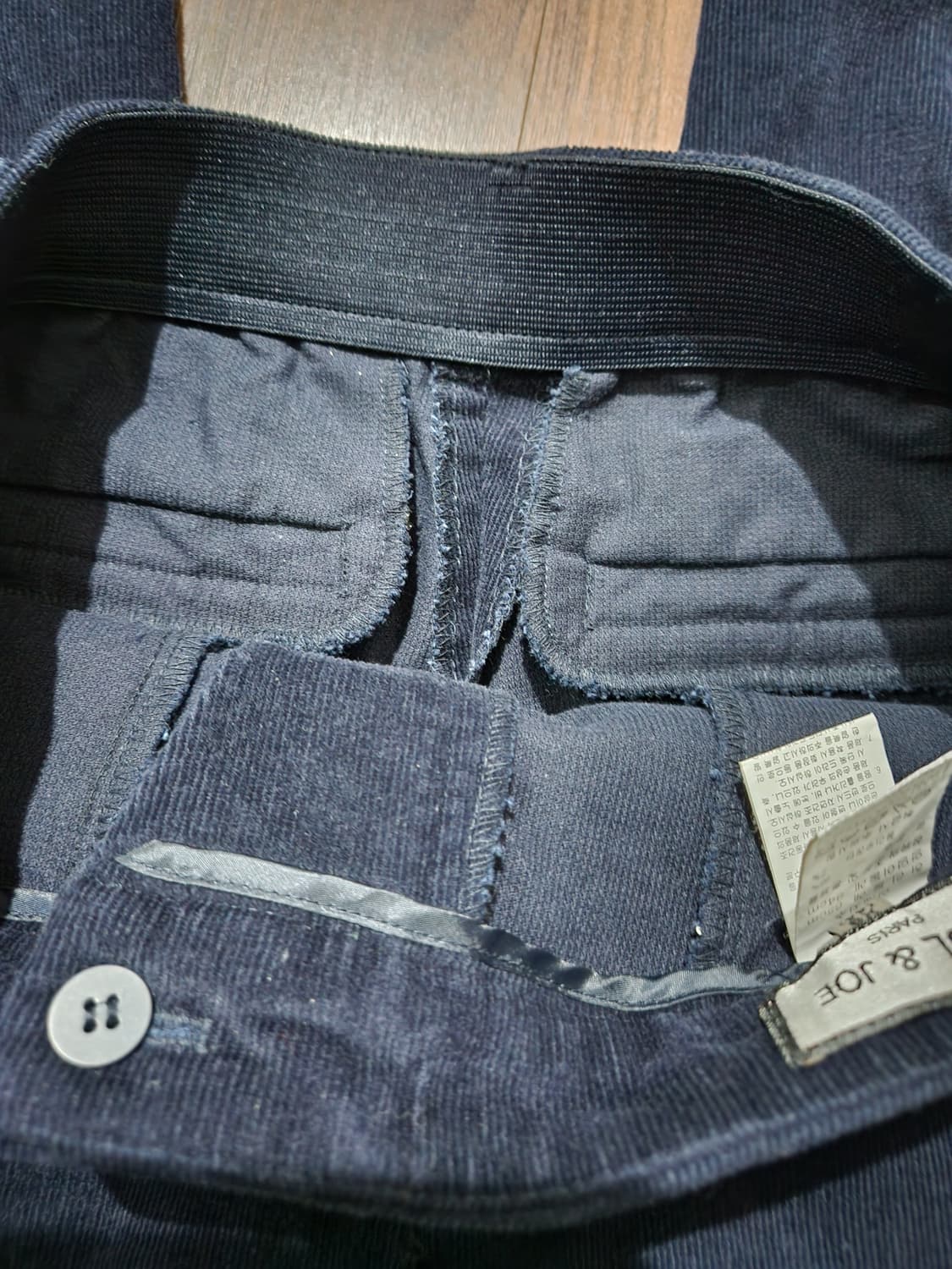 폴앤조 잔골덴 바지 XS 네이비 상품이미지4