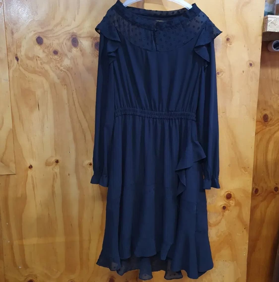 758)한섬 오즈세컨 시스루 원피스 상품이미지1