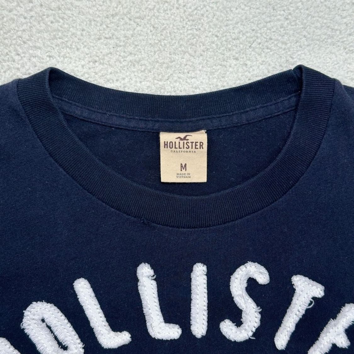 ABERCROMBIE & FITCH 홀리스터 로고 반팔티 M 상품이미지4