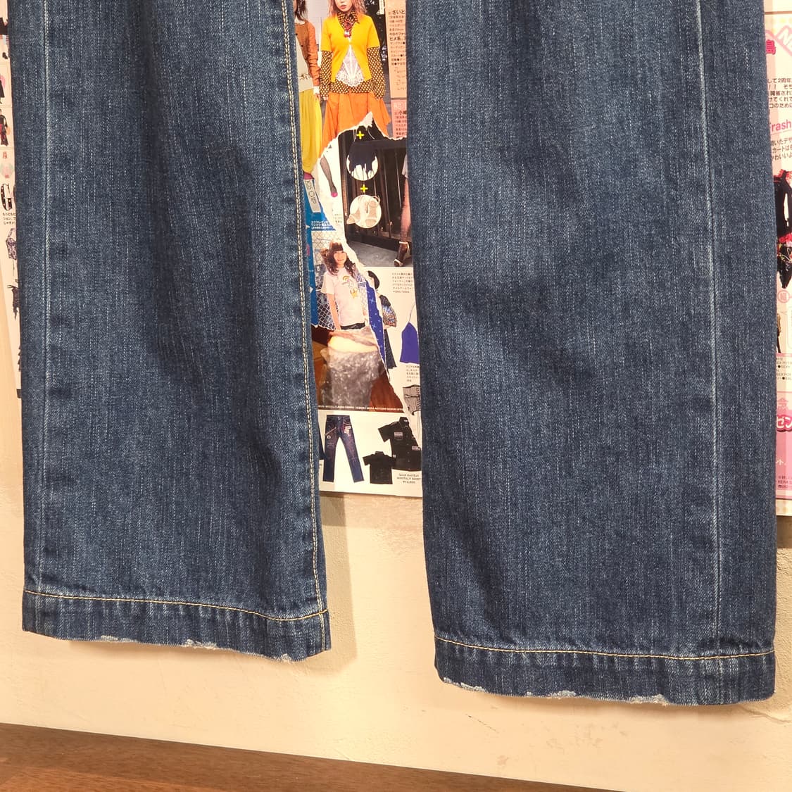 JPN 빈티지 워싱 로우라이즈 세미 부츠컷 팬츠 상품이미지4