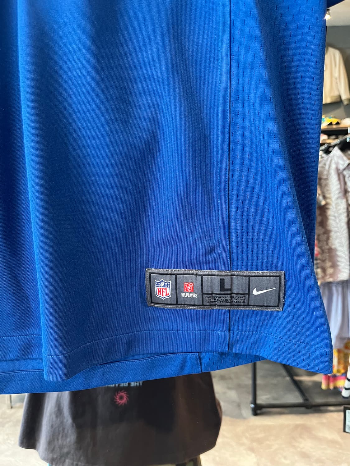NFL 엔에프엘 블루 화이트 트렌트 리처드슨 넘버 34 삼선 사이드메쉬  상품이미지3