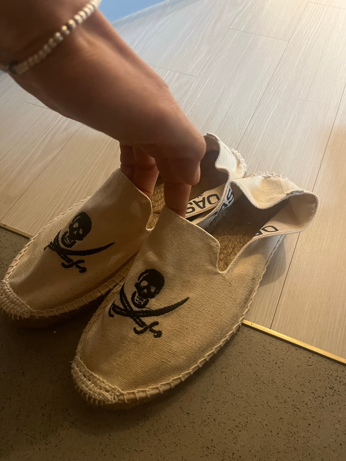 OAS 사보 에스파드리유 슬립온 해골 프린팅 상품이미지1