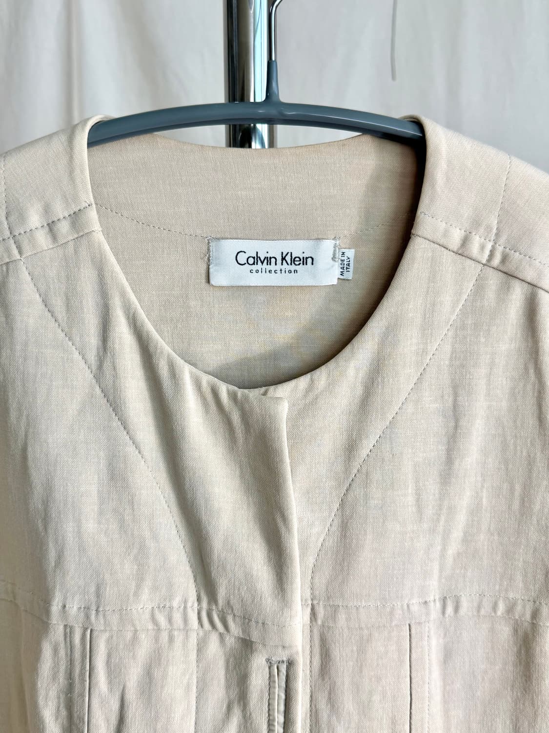 Calvin Klein Collection 미니멀 코튼 린넨 자켓 상품이미지3