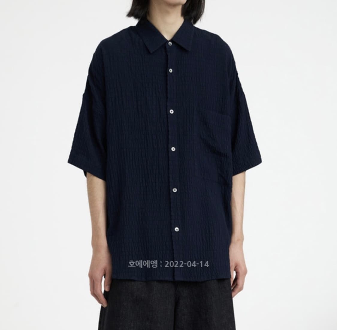 유스 22SS Oversized half shirt 상품이미지1