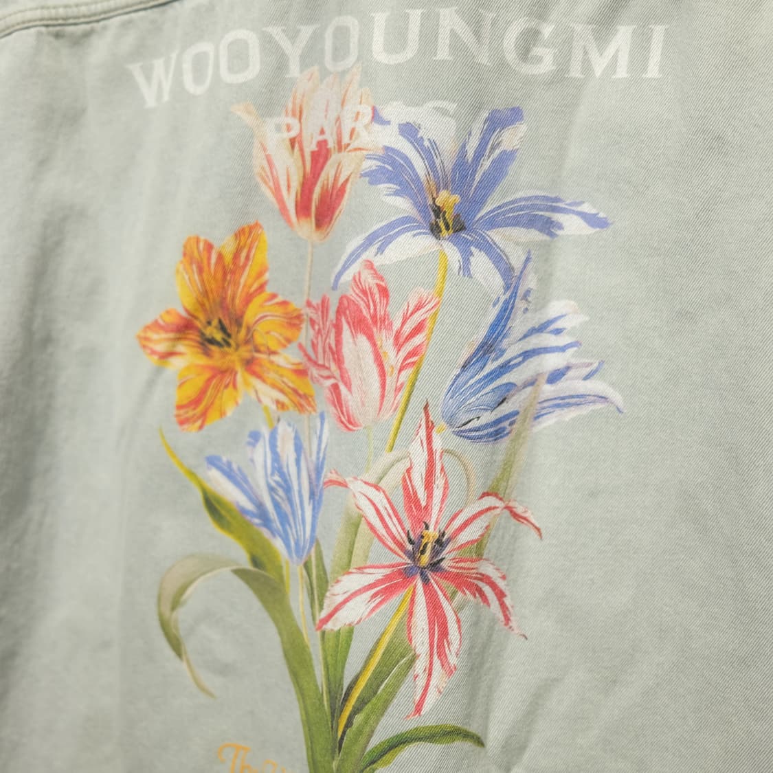 우영미 플라워 데님 반팔 셔츠자켓 상품이미지5