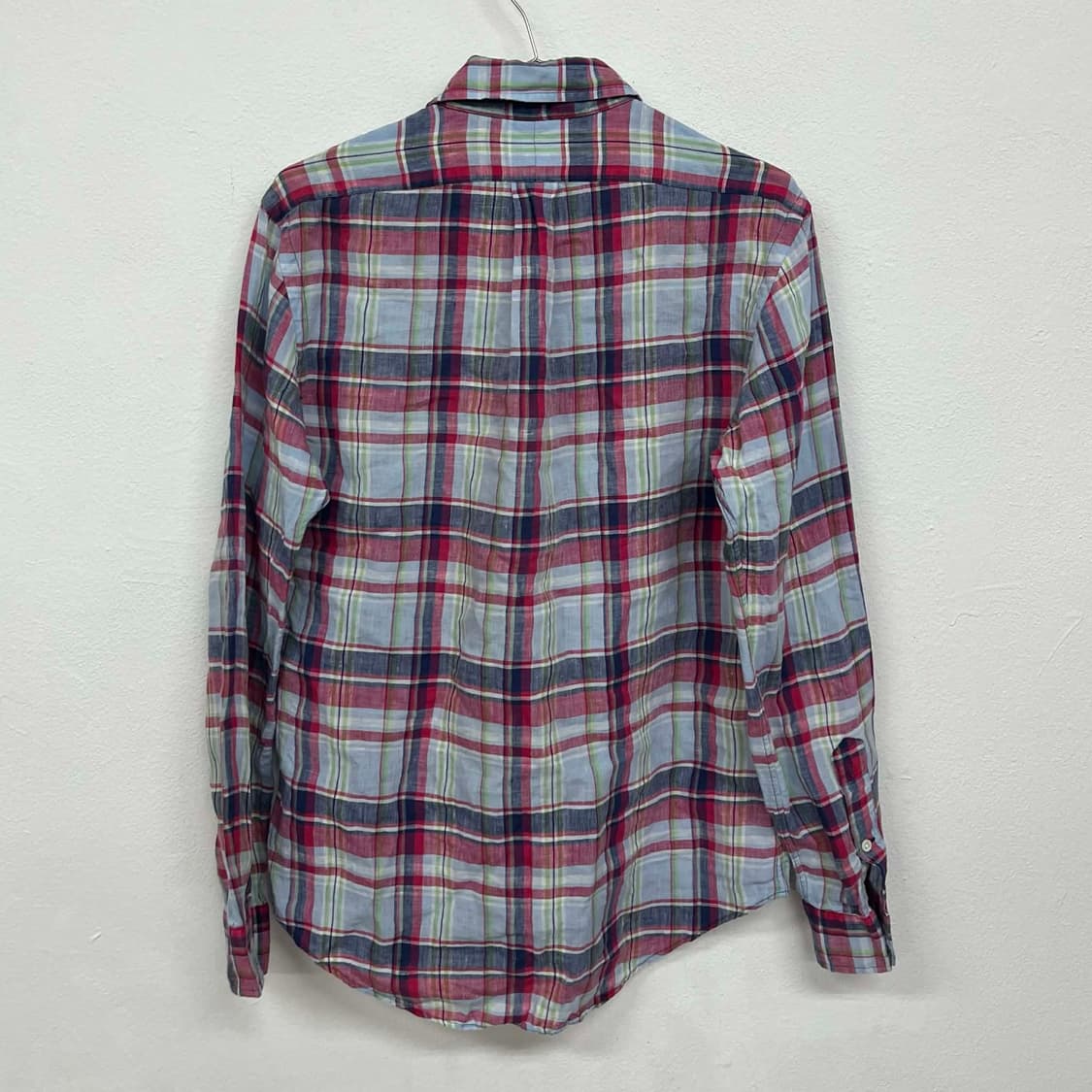 폴로 랄프로렌 린넨 체크 셔츠(S) 상품이미지6