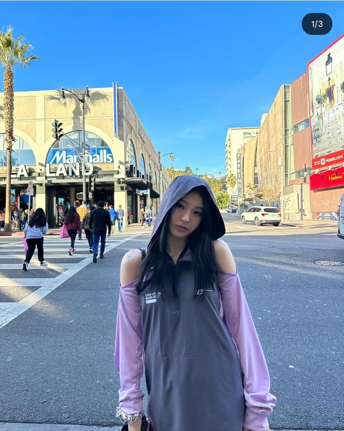 LEEY 리이 오프숄더 그레이 SPORTY OPEN SHOULDER 상품이미지1