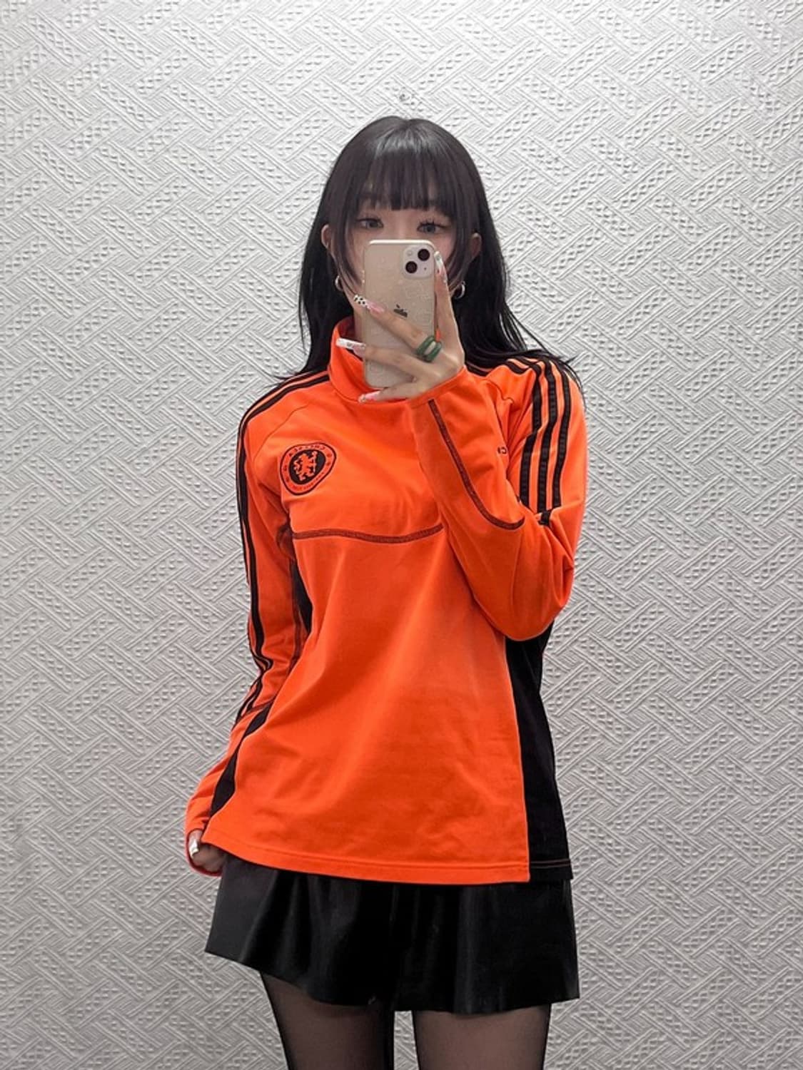 아디다스 첼시 챔스 축구 레트로 오렌지 져지 롱슬리브 100 C11160 상품이미지1