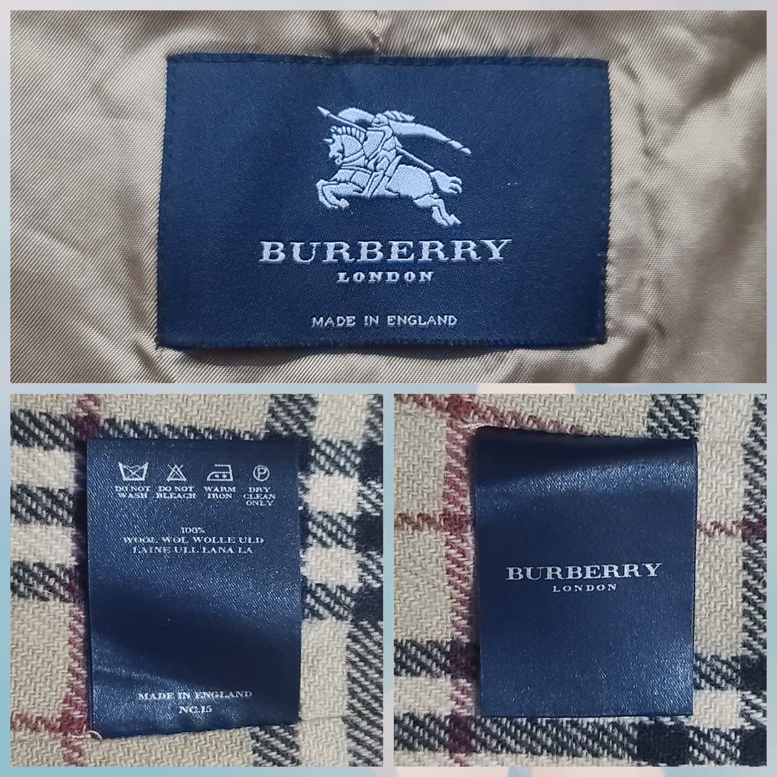 Burberry's 버버리 90s 싱글 면코트 상품이미지10