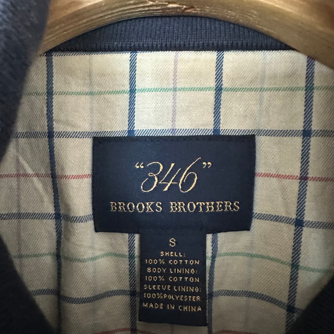 S 브룩스브라더스 해링턴 자켓 네이비 상품이미지3