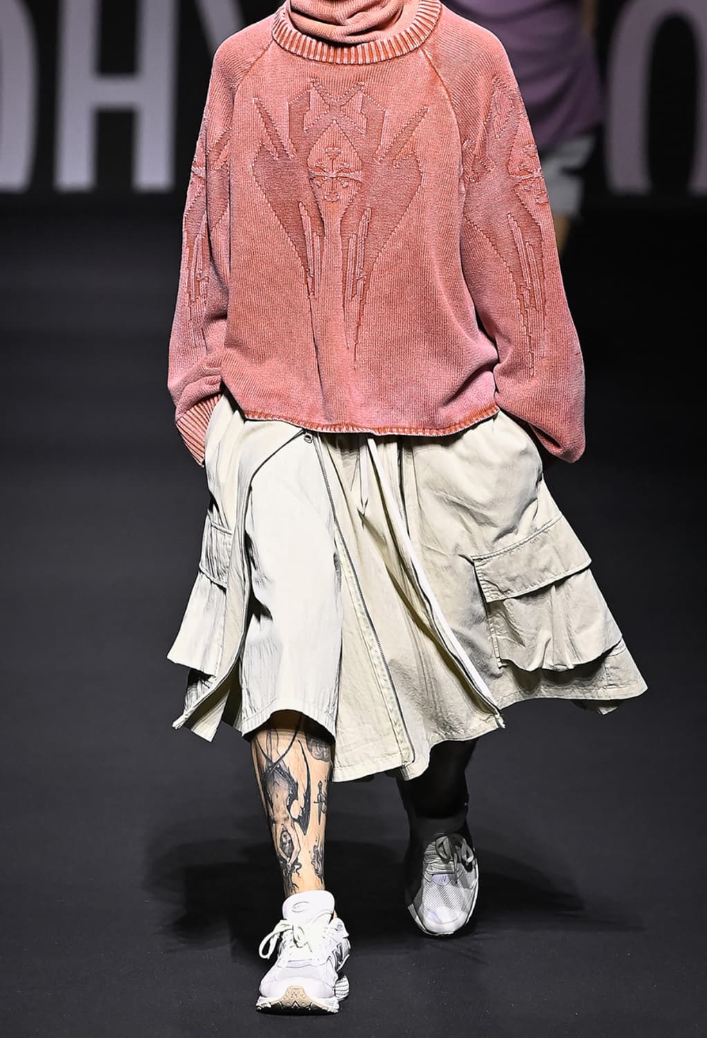 아조바이아조 레이어드집업팬츠 아이보리 라지 상품이미지5