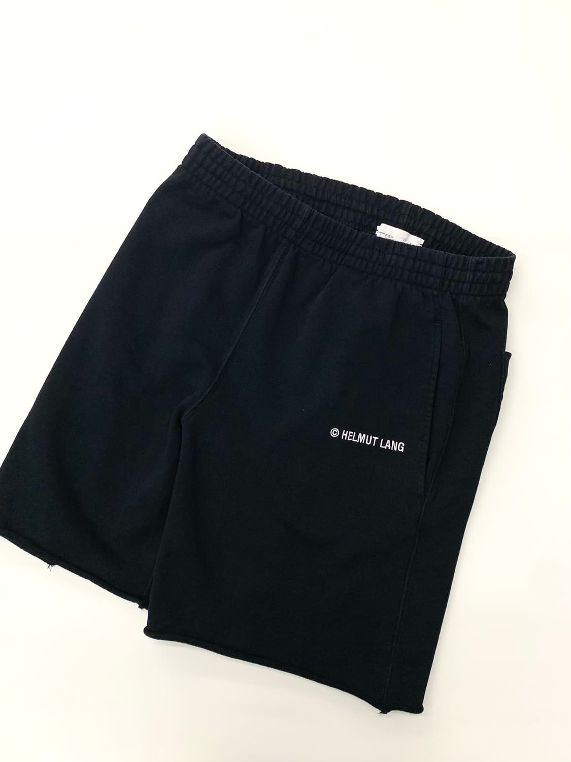 Helmut Lang 헬무트랭 블랙 코튼 하프팬츠 상품이미지5