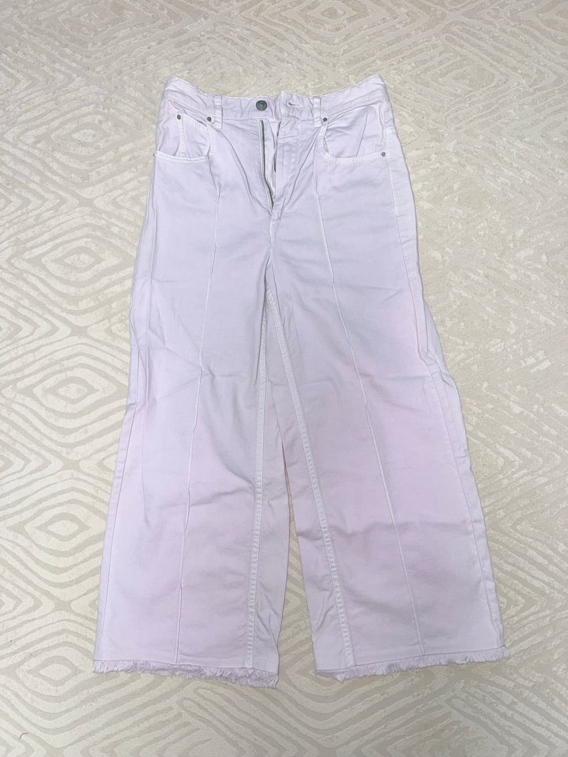 이자벨마랑 연핑크보라색 와이드 데님 팬츠 상품이미지1