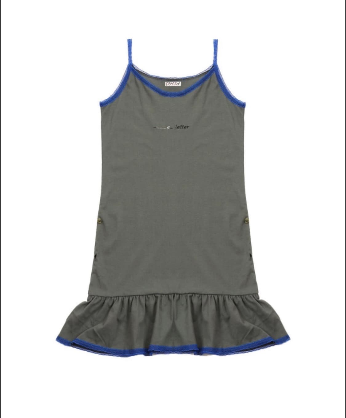 (구합니다) 오스하이 레이스 버튼 드레스 카키 상품이미지1